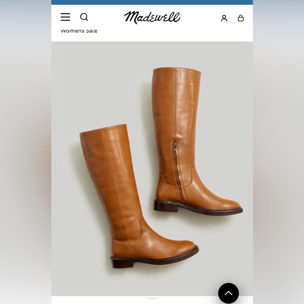 NEW Madewell Drumgold Boots size 11 extended calf